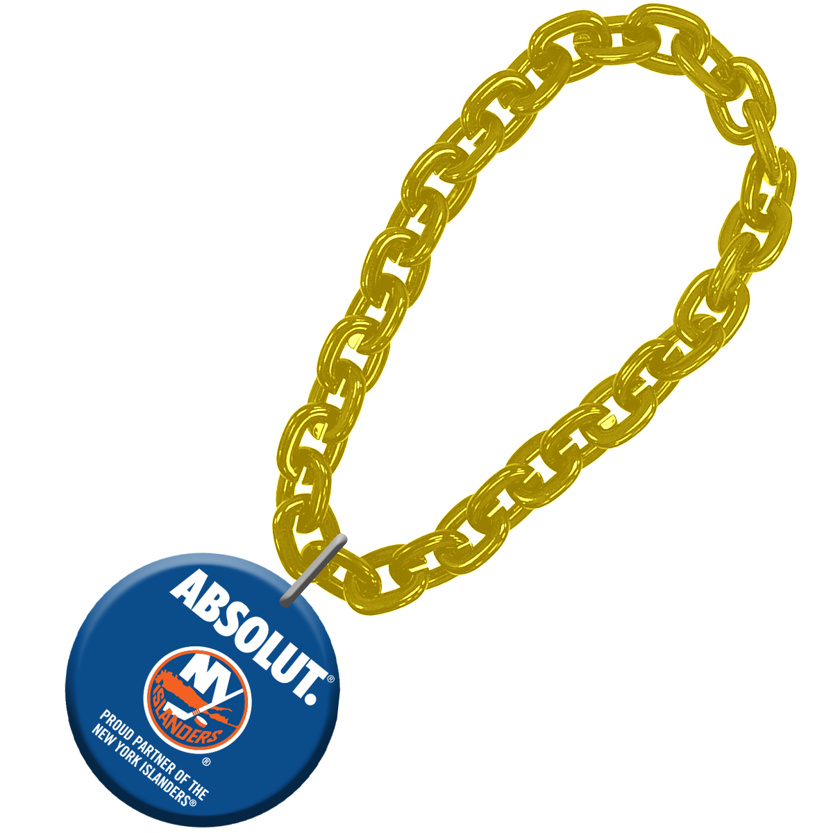 Acrylic Gold Chain with Team Medallion